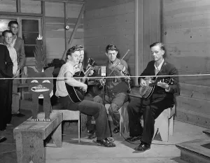 Images Dated 13th May 2008: Band playing at Saturday night dance