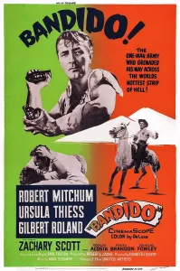 Images Dated 19th April 2014: BANDIDO, US poster, Robert Mitchum, 1956