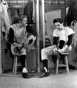 Baseball Players Prints: BANG THE DRUM SLOWLY, Michael Moriarty, Robert De Niro, 1973