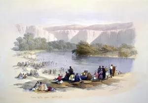 Riverbank Prints: Banks of the Jordan, 1839, lithograph by Louis Haghe, published in 1843