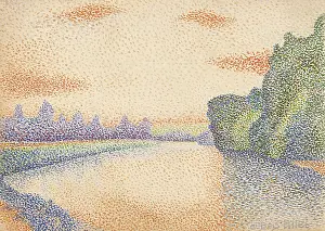 Shoreline Prints: The Banks of the Marne at Dawn