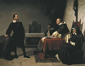 Galileo Prints: BANTI, Cristiano (1824-1904). The Trial of Galileo