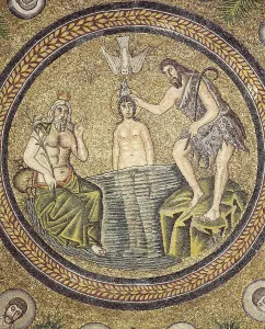 Ravenna Prints: Baptism of Christ. end 5th c. ITALY