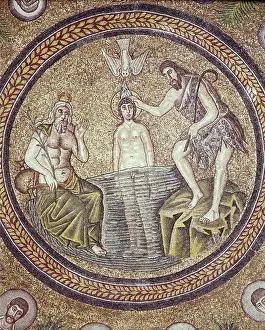 Bizantium Prints: Baptism of Christ. end 5th c. ITALY