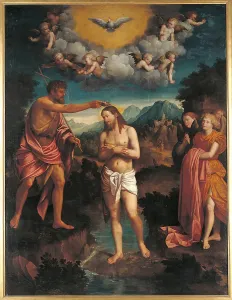 Mid Air Prints: The Baptism of Jesus Christ, by Calisto Piazza
