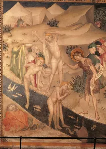 John The Baptist Prints: Baptism of Neophytes, by Jacopo Salimbeni
