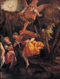 John The Baptist Prints: Baptism and Temptation of Christ
