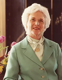 White Hair Prints: Barbara Bush, wife of Vice President George H