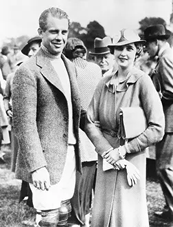 Menswear Prints: Barbara Hutton, with her first husband