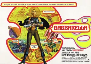 Landscapeposters Prints: BARBARELLA, British poster art, Jane Fonda, 1968