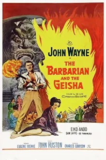 Fire Prints: THE BARBARIAN AND THE GEISHA, from left: John Wayne