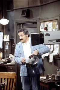 On Set Prints: BARNEY MILLER, Hal Linden, on-set for Escape Artist, aired April 10, 1975