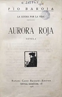 Pio 1872 1956 Prints: BAROJA NESSI, Po (1872-1956). Frontispiece from the edition of 'Red Dawn' of 1918