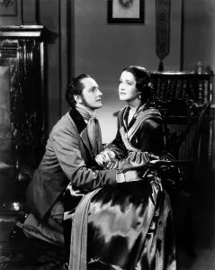 Images Dated 10th September 2015: THE BARRETTS OF WIMPOLE STREET, from left, Fredric March, Norma Shearer, 1934