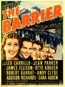 Images Dated 10th September 2009: THE BARRIER, far left: Jean Parker, Leo Carillo (center) on midget window card, 1937