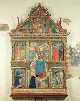 Jerome Prints: Bartolomeo de Benzi, Madonna and Angels with Clients