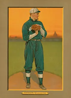Pitcher Prints: Baseball card of Walter Johnson