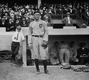 Uniform Prints: Baseball champion Ty Cobb in a 1913 photo taken in New York City