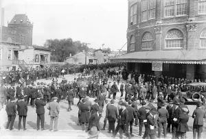 Brooklyn Prints: Baseball. Crowds at Ebbets Field, Brooklyn, New York. October 5, 1920