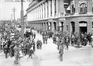 1910s Candid Prints: Baseball. Crowds at Shibe Park, Philadelphia, Pa. October 9, 1914