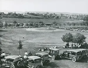 Playing Prints: Baseball game at Seibert Field