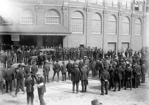 Brooklyn Prints: Baseball. Outside Ebbets Field, Brooklyn, New York. 1920
