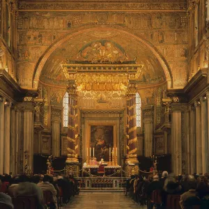 Santa Female Prints: Basilica of Saint Mary Major, by Domenico Fontana