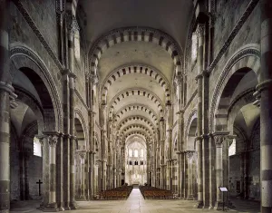 Burgundy Prints: Basilica of St Mary Magdalen. FRANCE