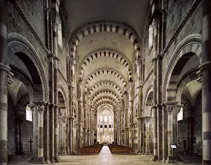 Burgundy Prints: Basilica of St Mary Magdalen. FRANCE