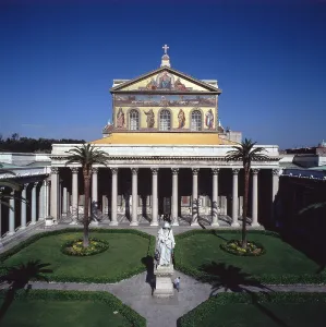 Porch Prints: Basilica of St. Paul outside the Walls (Basilica di San Paolo fuori le Mura)