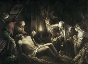 Old Women Prints: Bassano, Jacopo. The Deposition