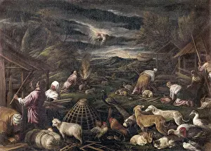 Noah Prints: Bassano, Jacopo. Noah after the Flood