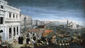 Vicenza Prints: BASSANO, Leandro (1557-1622). Riva degli Schiavoni