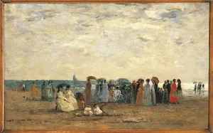 Parasol Prints: Bathers on the Beach at Trouville