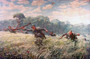 20 40 Years Old Prints: BATTLE OF BELLEAU WOODS, FRANCE