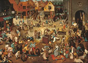 Curtain Prints: Battle between Carnival, or Mardi Gras