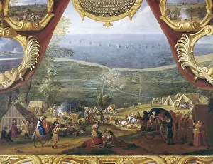 Seaside Prints: Battle of Dunkirk and Furnes. Scene from Gallery of Battles