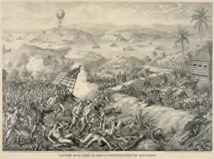 Blockade Prints: Battle of El Caney was fought on July 1, 1898, during the Spanish-American War in Cuba