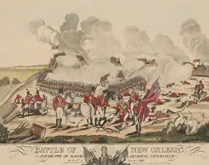 Defense Prints: Battle of New Orleans and death of Major General Packenham and Samuel Gibbs, Jan. 8, 1815