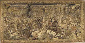 Tapestry Making Prints: Battle of Pavia (1525). Defeat and capture of Francis I