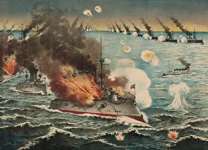 China Prints: Battle of Port Arthur, Feb. 8-9, 1904 began with a surprise attack by Japanese