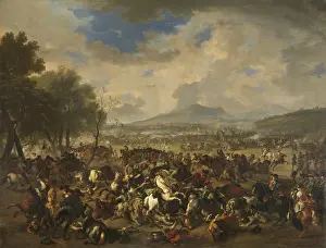 Standards Prints: Battle at Ramillies between the French and the Allied Powers