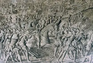 Tumult Prints: Battle of the Saxon Wars, Emperor CharlesV's military campaigns against Protestant princes