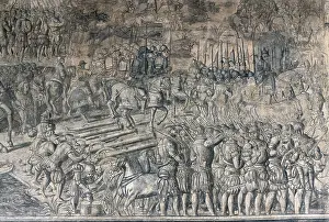 Crusade Prints: Battle of the Saxon Wars, Emperor CharlesV's military campaigns against Protestant princes
