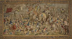 Royal Palace Prints: Battle of Zama. 16th c. SPAIN. Madrid