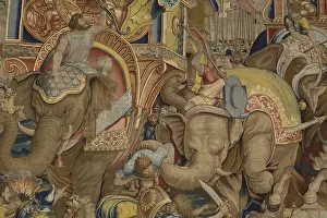 Royal Palace Prints: Battle of Zama. 16th c. SPAIN. Madrid