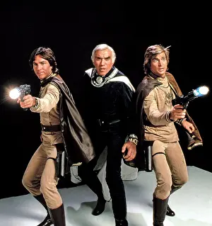 Richard Prints: BATTLESTAR GALACTICA, Richard Hatch, Lorne Greene, Dirk Benedict, 1978 - 1979