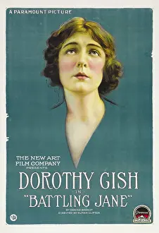 1918 Movies Prints: BATTLING JANE, Dorothy Gish, 1918