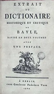 Philosophy Prints: BAYLE, Pierre (1647-1706)