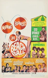 Girl Group Prints: BEACH BALL, US poster art, counter-clockwise from top right: Edd Byrnes
